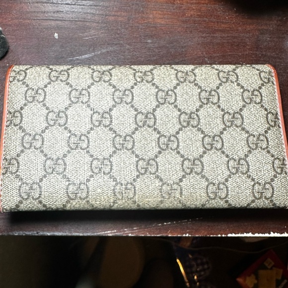 GUCCI BOW LONG WALLET MONOGRAM CANVAS - Picture 3 of 6